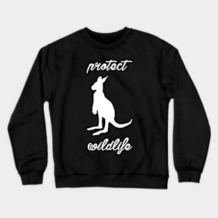 protect wildlife - kangaroo Crewneck Sweatshirt